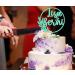 Personalized Natural Wood Cake Topper | Custom Name Decoration - Birch Multiplex Mint - Buy Online on GoSupps.com