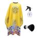 FRCOLOR 1 Set Hairdressing Cloth Set Transparent Cape Hairdressing Tools Barber Brush Spray Bottle Scarf Hair Spray Bottle Hair Beauty Tool Hair Dye Apron Accessories