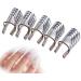 5PCS/SET Reusable Nail Art Extension Forms Guide Acrylic Nail Uv Gel Nail Extention Tips Nails Aluminum Form Guide(Silver) - Buy Online on GoSupps.com