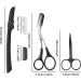 12 in 1 Eyebrow Trimmer Kit with Razor, Scissors, Comb, Brush, and Tweezers - Buy Online on GoSupps.com