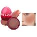 Blush Cream Monochrome Lightweight Blusher for Women Products Teen Girls Cosmetics for Home Shopping Gathering Dating Traveling Working Shakven 03# Dry Rose