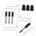 Outanaya 6pcs Eyelash Solution Bottle Portable Eyelash Tube Small Eyelash Bottle Mini Funnel Black Plastic - Buy Online on GoSupps.com