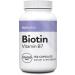 NUI NUTRA Biotin Supplement 10000mcg 150 Capsules - Hair Skin and Nail Support (Vegan Gluten Free Non-GMO Lab Tested)