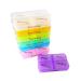 Daily Pill Case 28 Detachable Compartments 7-day Pill Organizer Box Medicine Weekly Reminder for Medicaion Vitamins Capsules Fish Oil Travel Pill Planner (Breakfast Lunch Dinner Bed-Time)