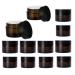 posionks 10 Pieces 20 ml 30 ml Cosmetic Jars Refillable Ointment Jars Amber Mini Empty Container Travel Pots Container for Creams Cosmetics Lotions Essential