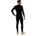 Men's Sesto Senso Cotton Long Underwear Set - Thermal Long-Sleeve Undershirt & Pants - 4XL Black - Winter Functional Wear - Buy Online on GoSupps.com