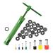 Antianxia Stainless Steel Clay Extruder Rotary Clay Extruder Sugar Paste Extruder Cake Fondant Decorating Tool Set(30 Pcs)