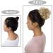 Silk-co Synthetic Hair Bun Scrunchie in Dark Blond & Bleach Blond - 25g Curly Messy Chignon Updo - Buy Online on GoSupps.com