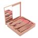 Travel Mini Makeup Brushes Set - Soft Bristles Ergonomic Design Mirror Storage Box - Perfect for Home & Travel (Pink - Buy Online on GoSupps.com