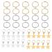 Leeq 20 pieces star hair braid rings hair rings hair clips hair charms trailer rings and 20 pieces of hair loop clip gold and silver a total of 40 pieces