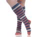 Shop VIM & VIGR Nylon 20-30 mmHg Compression Socks Midnight & Rust Thick Stripe | International Shipping Available - Buy Online on GoSupps.com