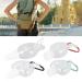 Portable Travel Bottles Set - 50ml Leakproof Keychain Bottles for Soap Shampoo & Conditioner - Refillable Transparent Plastic - Buy Online on GoSupps.com