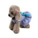 Barrageon dogs Kneid Sweet Princess Rock Clothing puppy cat for little pet medium-sized dog cat Bowknot summer clothing (blue-M) back length: 30 cm blue