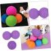 Healvian Yoga Ball Set - 4 Massage Balls for Muscle Relaxation & Tension Relief | Ideal for Foot Fascia & Lacrosse Therapy | International Shipping Available - Buy Online on GoSupps.com
