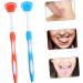 Partykindom 6-Pack Tongue Cleaning Brush - Halitosis Tongue Scraper - Metal Hygiene Tool - Orange & Blue - Buy Online on GoSupps.com