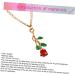 COLLBATH 1pc Necklaces Gold Chain A Necklace Rose Jewelry Rose Necklace Pendant Clavicle Chain Simple - Buy Online on GoSupps.com