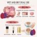 4 Pcs Makeup Sponges Blender Set with Case and Holder | Flawless Application for Liquid, Cream, and Powder Makeup | Multi-colored Beauty Blenders | Magenta + Purple | 4 Count - Buy Online on GoSupps.com