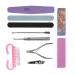10 pieces Professional nail art manicure pedicure tool set nail grinding sponge files buffer polish buffer for nails grinding blocks set