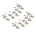 SBTRKT 10 Sets Replacement Eyeglass Hinges Eyeglass Accessories Frames Eyeglass Parts Replacement Hinges Suitable for All Types of Glasses