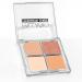 Palladio Eyeshadow Quad - Velvety Matte & Metallic Shades - Talc-Free Formula (Honey Pie) - Buy Online on GoSupps.com