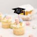 GYORI Graduation Hat Cupcake Toppers - Set of 10 Decorative Cake Toppers with Toothpicks for Birthday and Graduation Parties 10 Pcs - Buy Online on GoSupps.com