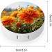 Marigold Flower Contact Lens Case - Autumn Floral Print Travel Care Box - Buy Online on GoSupps.com