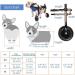 Adjustable Dog Wheelchair for Back Legs Small Dog Wheel-Chair Dog Wheelchair Trolley Disability Dog Wheelchair Back Leg Rehabilitation Aid for Small Dogs X-Small - Buy Online on GoSupps.com