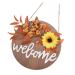 Zerodeko 3pcs Sunflower Welcome Sign Out Door Decor Door Sign Pendant Sign for Front Door Harvest Festival Porch Decor Front Door Welcome Sign Fall Garland Plastic Welcome Card Indoor