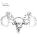 HEEPDD Stainless Steel Kimberwicke Bit with Deep Chain Mouth & Chewing Roll - 125mm | Premium Equestrian Equipment for International Shipping - Buy Online on GoSupps.com