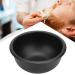 Uxsiya shaving bowl male face cleaning bowl men bears bare razor shell portable for mustache use for home use for men Use for soomth beard (black) black