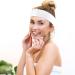 PENCLE Disposable Spa Facial Headbands - 102 PCS White Stretch Hair Bands for Women Girls Skin Care Makeup - Adjustable Elastic Non-Woven Soft Fabric - Individual Package - Ideal for Salon Use - Buy Online on GoSupps.com