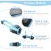 Mayerzon Adjustable Dog Muzzle - Breathable Airline Approved for Small to Large Dogs - Blue Large | Bite Bark & Chew Safe - Buy Online on GoSupps.com