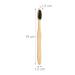 Relaxdays Bamboo Toothbrushes 24 Pack - Medium Bristle Vegan Sustainable & BPA-Free - Eco-Friendly Black Hand Toothbrushes - Buy Online on GoSupps.com