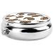 Kiwi Bird Cute Portable Metal Pill Box - Mini 3-Compartment Organizer for Small Pills Travel Essential Hinged Design - Black - Buy Online on GoSupps.com