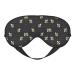 Cartoon Bumblebee Eye mask Soft Elastic and Adjustable Nighttime Comfort Sleeping mask Suitable for Both Men and Women Black