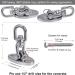 SELEWARE Swing Hangers | Heavy-Duty 360 Swivel Set Brackets (2 Pack) | 2000 lb Capacity Stainless Steel | Playground Porch Swing, Chair, Yoga Hammock, Tire Pod | Anti-Rust SUS304 - Buy Online on GoSupps.com