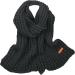 Buy Elegant Women's Triangular Scarf - Vintage Black Winter Wrap for Autumn & Winter - Stylish Towel Turban Scarf - Buy Online on GoSupps.com