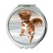Mirror makeup mirror Dog Action Pet Animal Happy Fun Funny Canine pocket mirror portable mirror