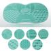 2-Pack Silicone Makeup Brush Cleaning Mat - Portable Scrubber & Wash Tool (Pink & Green) - Effective Brush Cleaner for All Brushes | International Shipping - Buy Online on GoSupps.com