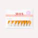 Avoa Beauty Nail Film - Bright White & Orange Edgy Nail Art Design | 16 Long-Lasting Self-Adhesive Wraps - Buy Online on GoSupps.com