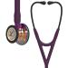 3M™ Littmann® Cardiology IV™ Stethoscope, 6239, High Polish Rainbow Chestpiece, Plum Tube, Violet Stem and Black Headset