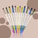 MUJGAN 12 Pieces Duo Eyebrow Brush Angled Eye Brow Brush and Spoolie Brush Mini Eyelash Brush for Tinting Angled Eyebrow Fit for Gel and Cream - Buy Online on GoSupps.com