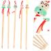ARTSEWPLY 5pcs Kit Bamboo Ear Cleaning Tools Doll Head Design for Gentle Wax Removal Random Color - Buy Online on GoSupps.com