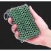 316 Stainless Steel Chainmail Scrubber with Silicone Insert - Green Cast Iron Cleaner - Buy Online on GoSupps.com