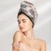 Hair Towel Wrap for Quick Drying - Button Closure Towel Turban | Flying Butterflies Design - Buy Online on GoSupps.com