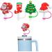 CHENZILIN Drinking Straws 4Pcs Soft Silicone Straw Covers Dustproof Drinking Straw Caps Straw Toppers Christmas Cartoon Straw Cover Caps Ornament - Buy Online on GoSupps.com