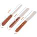 V+trys 3PCS Stainless Steel Wax Spatulas with Wooden Handle for Body Hair and Eyebrow Removal - Buy Online on GoSupps.com