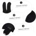 Beavorty 24 Pcs Anti-scalding Gloves Curling Wand Tea Party Hats Hair Curling Gloves Modeling Hair Curler - Buy Online on GoSupps.com
