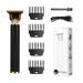 Razors T9 LCD Electric Hairdresser Oil Shaving Head Electric Pusher Carving Electric Pusher Clipper Hair Precision Trimmer for Men Care(Metal Gold)