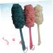 Buy Wooden Long Handle Bath Flower Sponge Set | Exfoliating Shower Balls & Towels - 3pcs for Ultimate Bath Experience - Buy Online on GoSupps.com